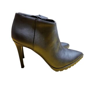 Mix No. 6 Black Leather Ankle Booties